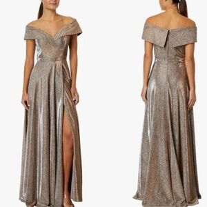 Bridesmaid Wedding Guest Dress Prom Glitter Rosegold